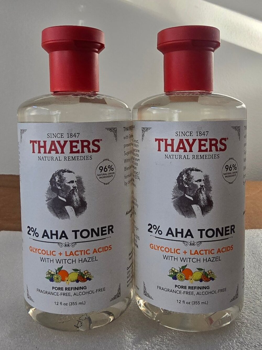 (2) Thayers 2% AHA Toner Glycolic & Lactic Acids with Witch Hazel